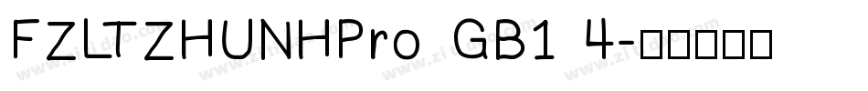 FZLTZHUNHPro GB1 4字体转换